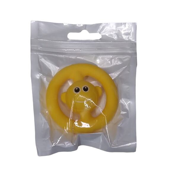 NWT Yellow Silicone Monkey Fidget Sensory Toy | Anxiety Stress Relief | New - Picture 2 of 7